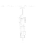 Brass LED hanging lamp Leutasch