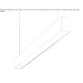 Pendant lamp in extruded aluminum Varago