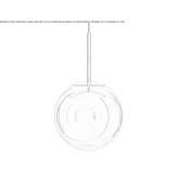 LED hanging lamp made of polycarbonate Hrebec