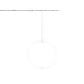 LED hanging lamp made of brass and polycarbonate Jugureni
