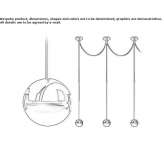 Halogen hanging lamp Solrod