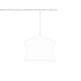 Brass LED hanging lamp Gergei