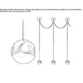 Metal hanging lamp Lobanovo