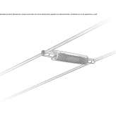 Halogen lamp hanging on a cable Lloque