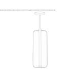 Metal hanging lamp Cambre