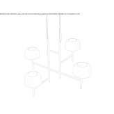 Aluminum LED hanging lamp Poboru