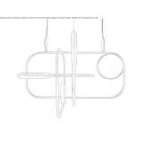 Metal LED hanging lamp Farsala