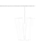 Opal glass chandelier Goreloye