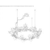 Handmade bronze hanging lamp Cordon