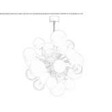Murano glass hanging lamp Gaiola