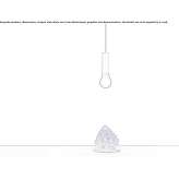 LED hanging lamp made of methacrylate and metal Preko