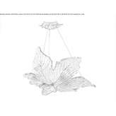 Handmade bronze hanging lamp Cordon