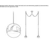 Halogen hanging lamp Solrod