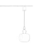 Lampa wisząca ze szkła Murano Alleroy