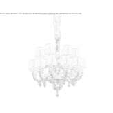 Porcelain chandelier Ceminac