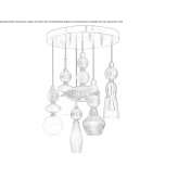 Lampa wisząca ze szkła Murano Walgett