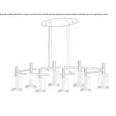 Brass pendant lamp Ingija