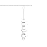 Lampa wisząca LED z tkaniny Holyoke