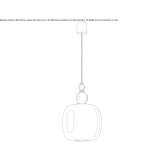 Lampa wisząca ze szkła Murano Alleroy