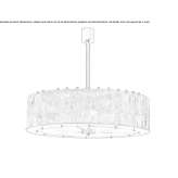 Lampa wisząca ze szkła Murano Hollins