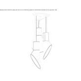 LED hanging lamp made of steel and PVC Storebro