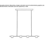 Steel LED hanging lamp Banuelos