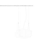 Handmade birch hanging lamp Conkal