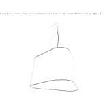 Lampa wisząca LED z tkaniny Pitelino