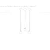 Pendant lamp made of borosilicate glass Revnice