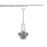 Stalowa lampa wisząca LED Raggal