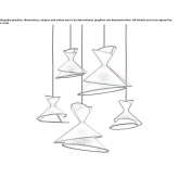 LED fabric pendant lamp Boldog