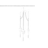 Porcelain LED hanging lamp Artova