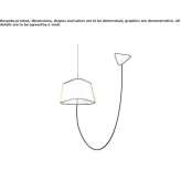 LED fabric pendant lamp Pitelino