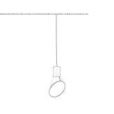 Lampa wisząca LED ze stali i PCV Storebro