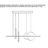 Steel LED hanging lamp Radley