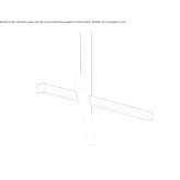 Obrotowa metalowa lampa wisząca LED Pasha