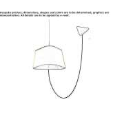 LED fabric pendant lamp Pitelino