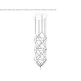 LED steel chandelier in a modern style Sincik