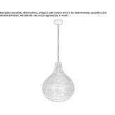 Rattan hanging lamp Serik
