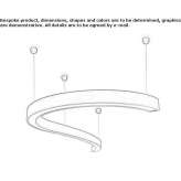 Aluminum LED hanging lamp Miorcani