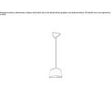 LED fabric pendant lamp Pitelino