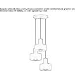 Steel hanging lamp Ixil
