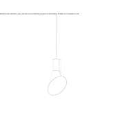 LED hanging lamp made of steel and PVC Storebro