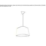 LED fabric pendant lamp Pitelino