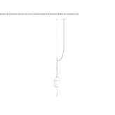 Porcelain LED hanging lamp Artova