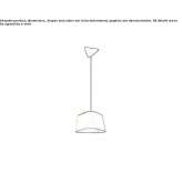 LED fabric pendant lamp Pitelino