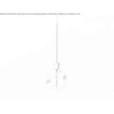 Brass and glass hanging lamp Pare