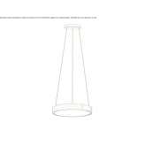 Mosiężna lampa wisząca LED Riaz