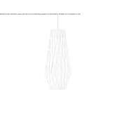 Handmade birch hanging lamp Opocno
