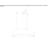 Aluminum LED hanging lamp Riaz